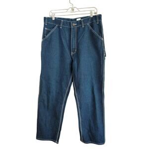 Berne Jeans Mens 34x30‎ Blue Carpenter Work